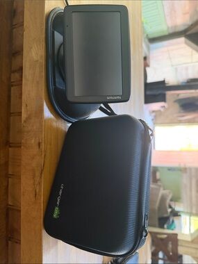 Black GPS Navigation System with Travel Case